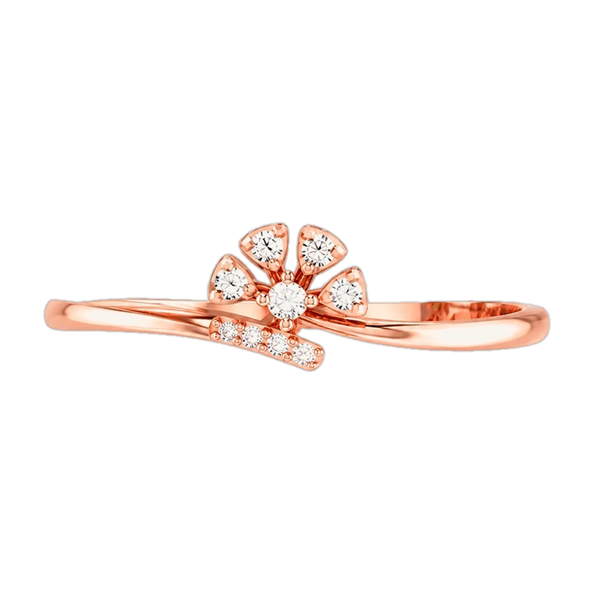 Diamond Fan Ring — DIAGO W527